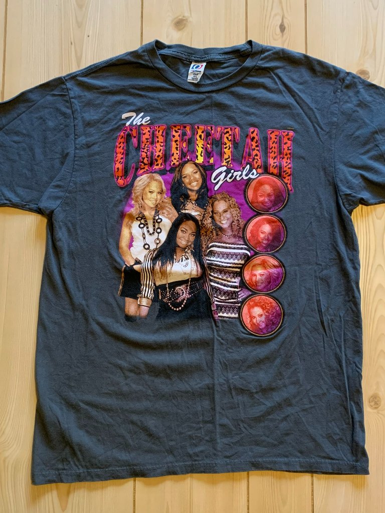 Vintage Y2k Disney The Cheetah Girls Band Music Graphic Raven Symone TShirt L